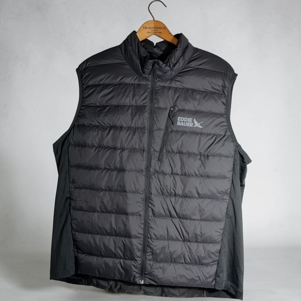 Eddie Bauer Mens 550 Down Puffer Vest Gray XL C3497190